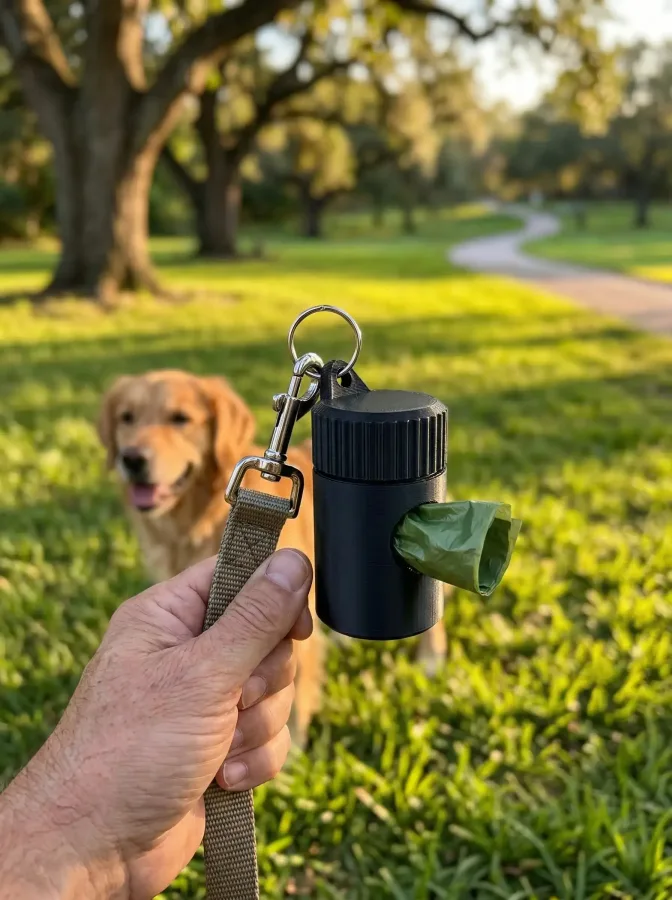 Taşınabilir Köpek Poşetlik – Kompakt Dışkı Poşeti Dispenseri Minimal Tasarım
